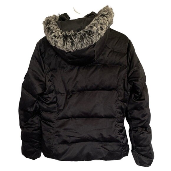 ZeroXposur Women's Puffer Jacket Black Faux-Fur Hood Ski Coat Size Med - Picture 4 of 15